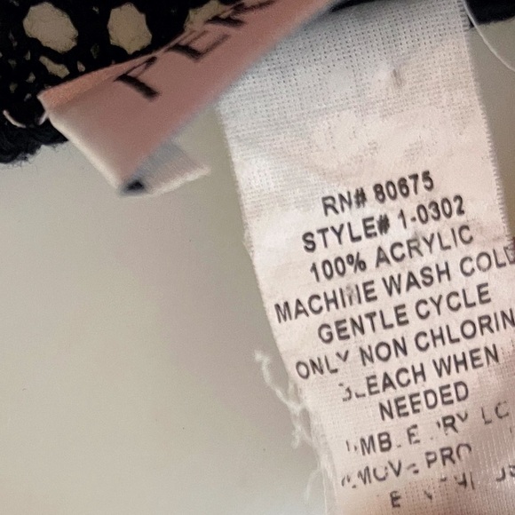 Vintage Periwinkle Black Open-Knit Crochet Style Crop Cardigan Bohochic - Picture 6 of 7